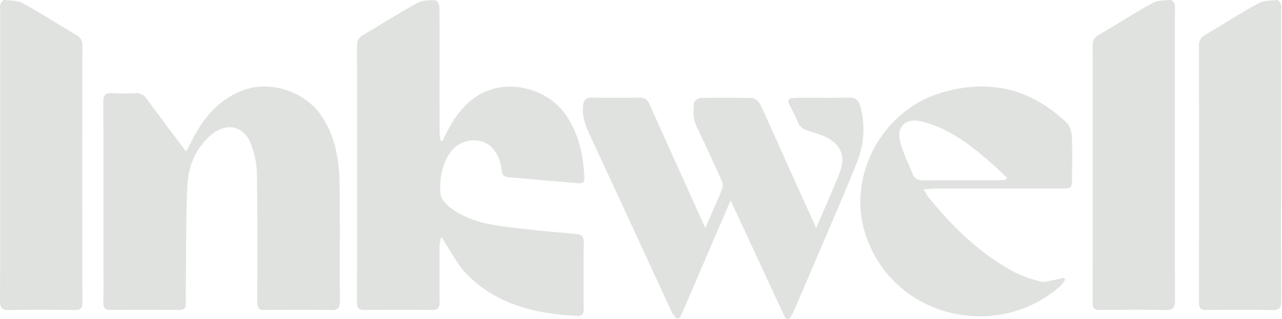 The image shows a green background with white letters spelling out "nwe".